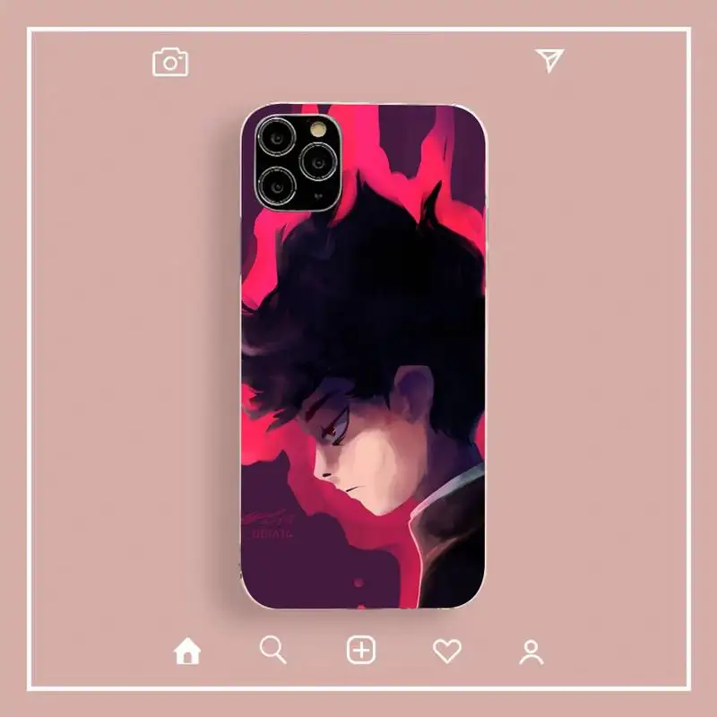 Mob psycho 100 Shigeo Kageyama anime Phone Case for iphone 13 8 7 6 6S Plus X 5S SE 2020 XR 11 12mini pro XS MAX