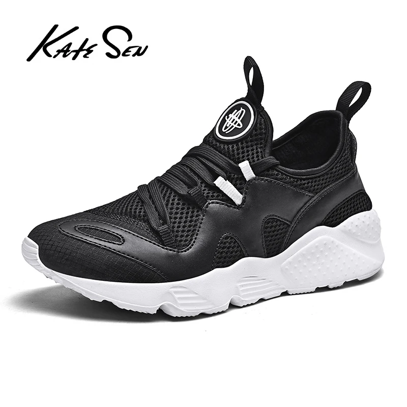 Katelesen/модные мужские кроссовки Flyknit дышащая повседневная обувь Легкие