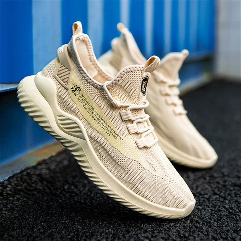 

2020 new Men Lightweight Casual Running Shoes Shockproof Lack Up Breathable Male Sneakers Height Increase Walking Gym Shoes Man