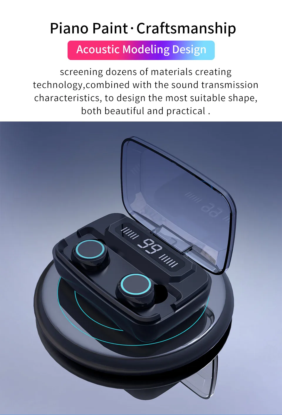 Новые наушники M11 TWS Bluetooth 5,0 стерео объемные беспроводные Bluetooth наушники спортивные беспроводные гарнитуры с зарядным устройством