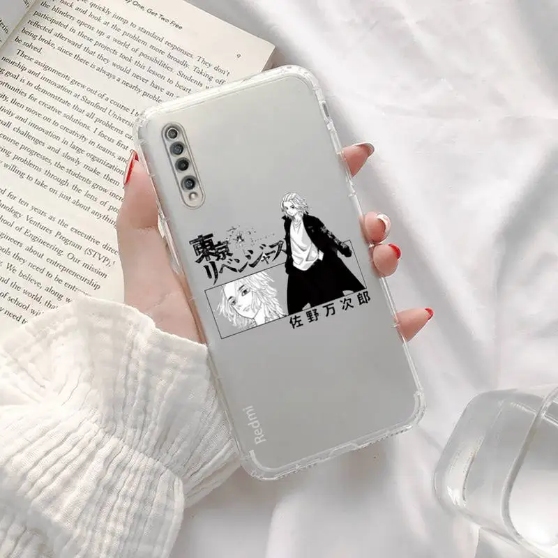 

Tokyo Revengers manjiro sano Anime phone Cases Transparent for xiaomi Redmi note cc K 30 10 20 8 9 8 S E T X PRO