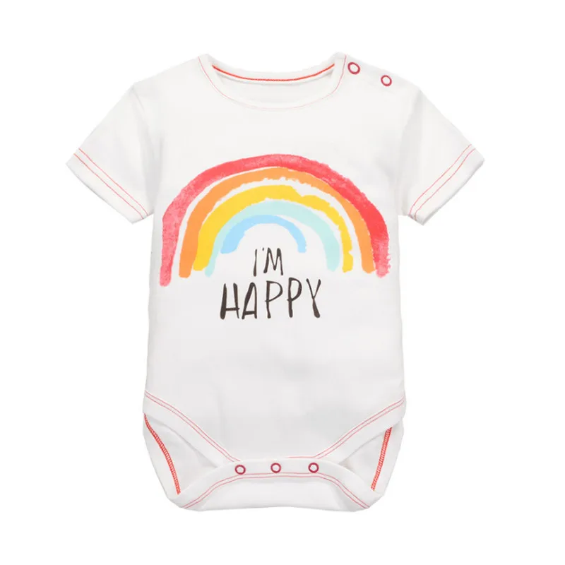 Красочные детские комбинезоны 0 24 м Радужный комбинезон женская одежда мягкие