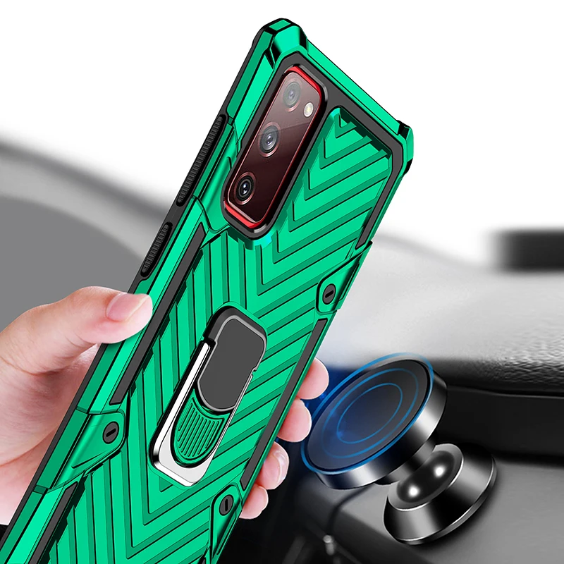 

Stand Ring Case for Samsung Galaxy S20 FE Case Hard Protect Back Cover for Samsung S20 Fan Edition / S20 Lite Capa