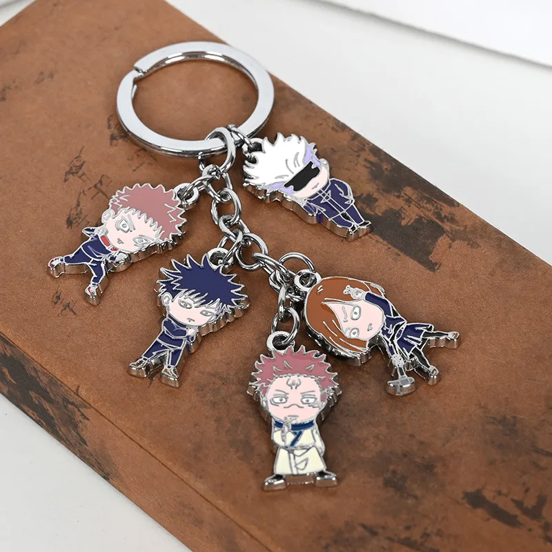 

Anime Jujutsu Kaisen Keychain Itadori Yuji Fushiguro Megumi Gojo Satoru Kugisaki Nobara Ryomen Sukuna Panda Alloy Pendant