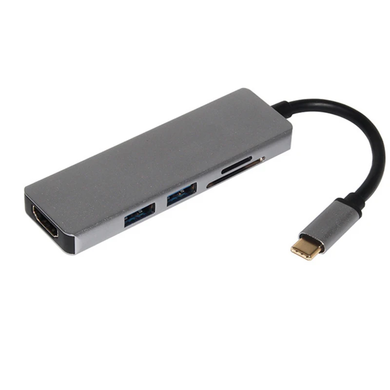 5в1 USB C концентратор huawei P20 mate 20 Pro type usb хаб до 3.0Hub HDMI кардридер Thunderbolt3 адаптер для