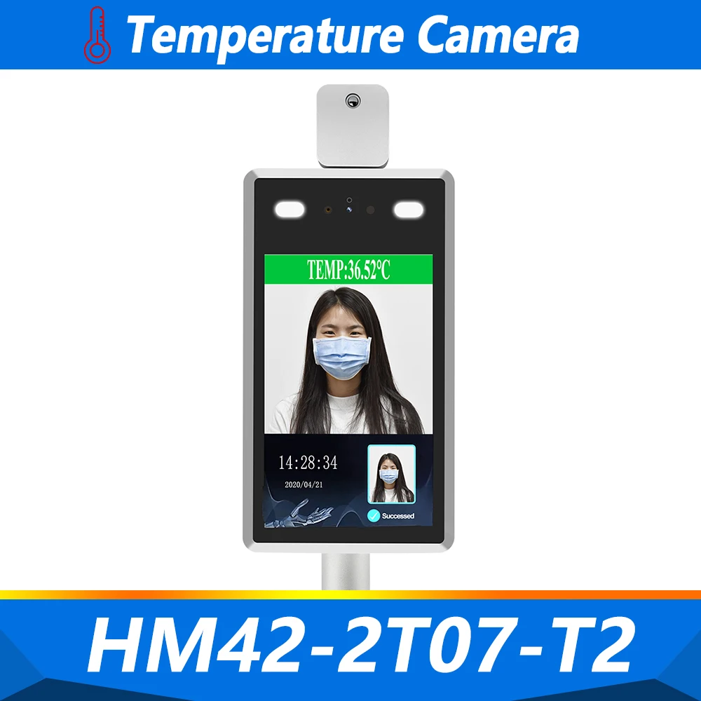 Камера с датчиком температуры и распознаванием лица индикатор 1080P голосовая