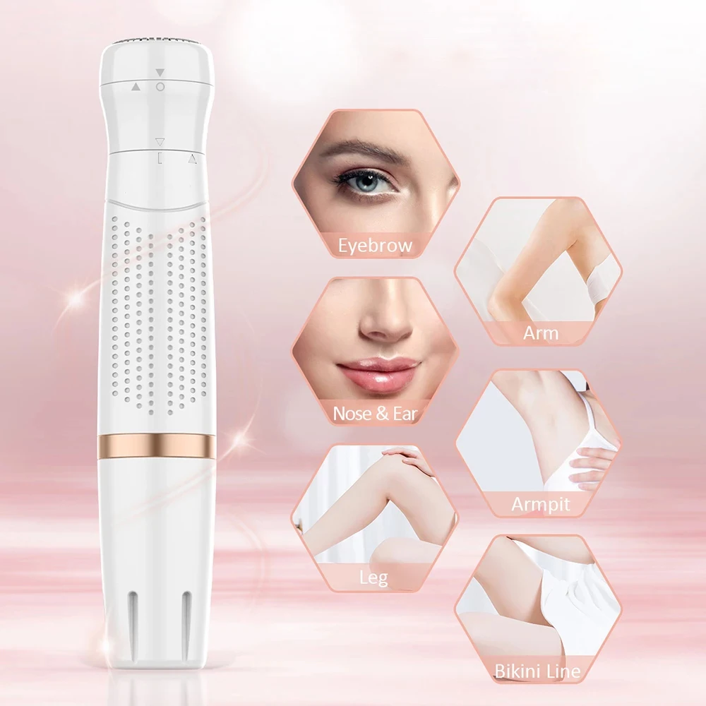 

4 IN 1 Women Electric Epilator Painless Hair Removal Machine Bikini Depilator Electric Facial Epilator Byebrow Trimmer