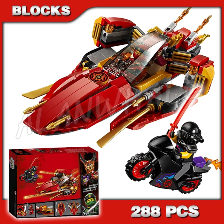 

288 шт. Katana V11 Боевая лодка уличный велосипед мотоцикл 10801 строительные блоки сборные игрушки Кирпичи совместимы с моделью