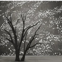 modern 3d customized wallpaper minimalist hand painted tree wallpapers starry tv background wall