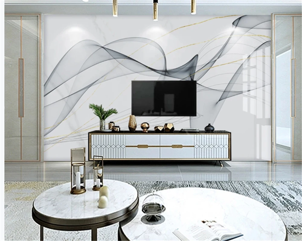 Шелковые обои классический современный светильник роскошные Геометрические