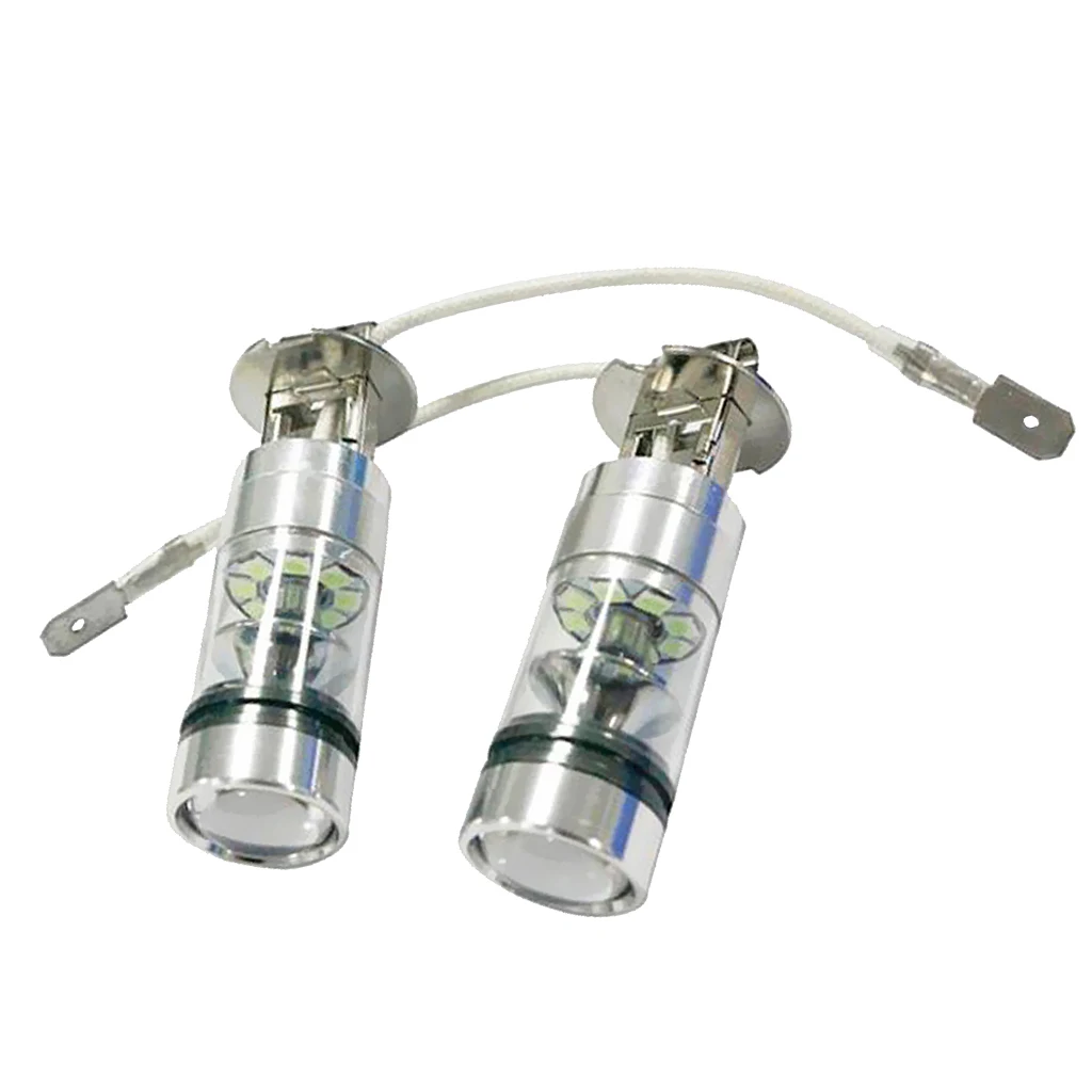 

2 Pieces H3 100w 2323 Led 8000k Iceberg Blue Projector Fog Drive