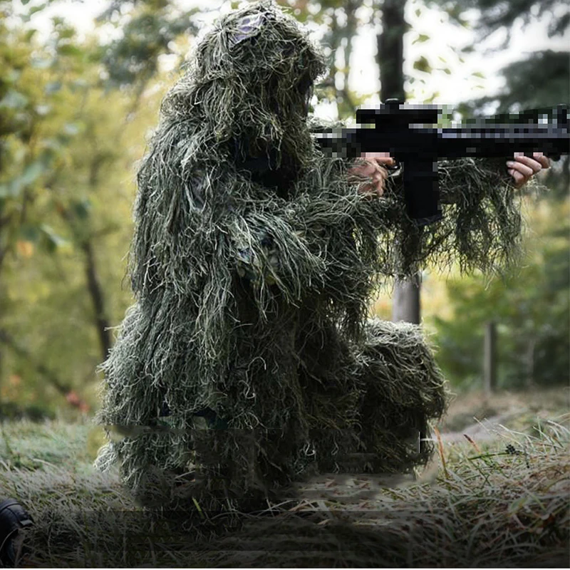 Камуфляжный военный тактический Костюм Ghillie уличная охотничья Боевая куртка CS