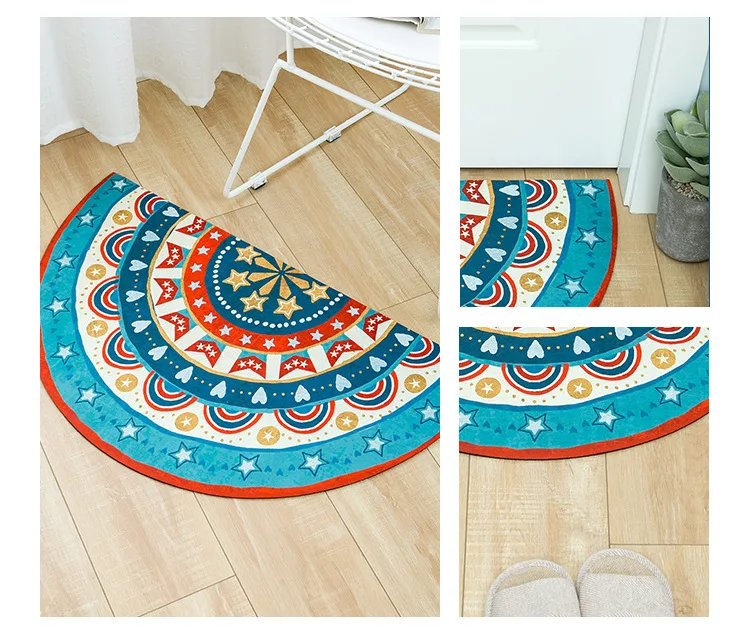 

Коврики Дверные полукруглые, 45x76 см, противоскользящие