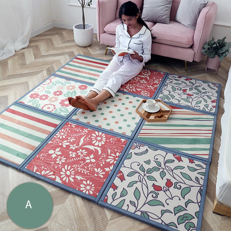 Cordial Shining Household Home Textiles Carpet 2CM Puzzle 3Pcs Soft Non-slip Nap Rug for Living Room | Дом и сад