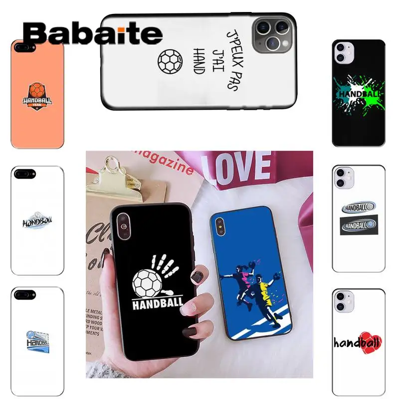 

Babaite Handball Sport Luxury Unique Phone Cover For iPhone 8 7 6 6S Plus X XS MAX 5 5S SE XR 11 11pro promax 12 12Pro Promax