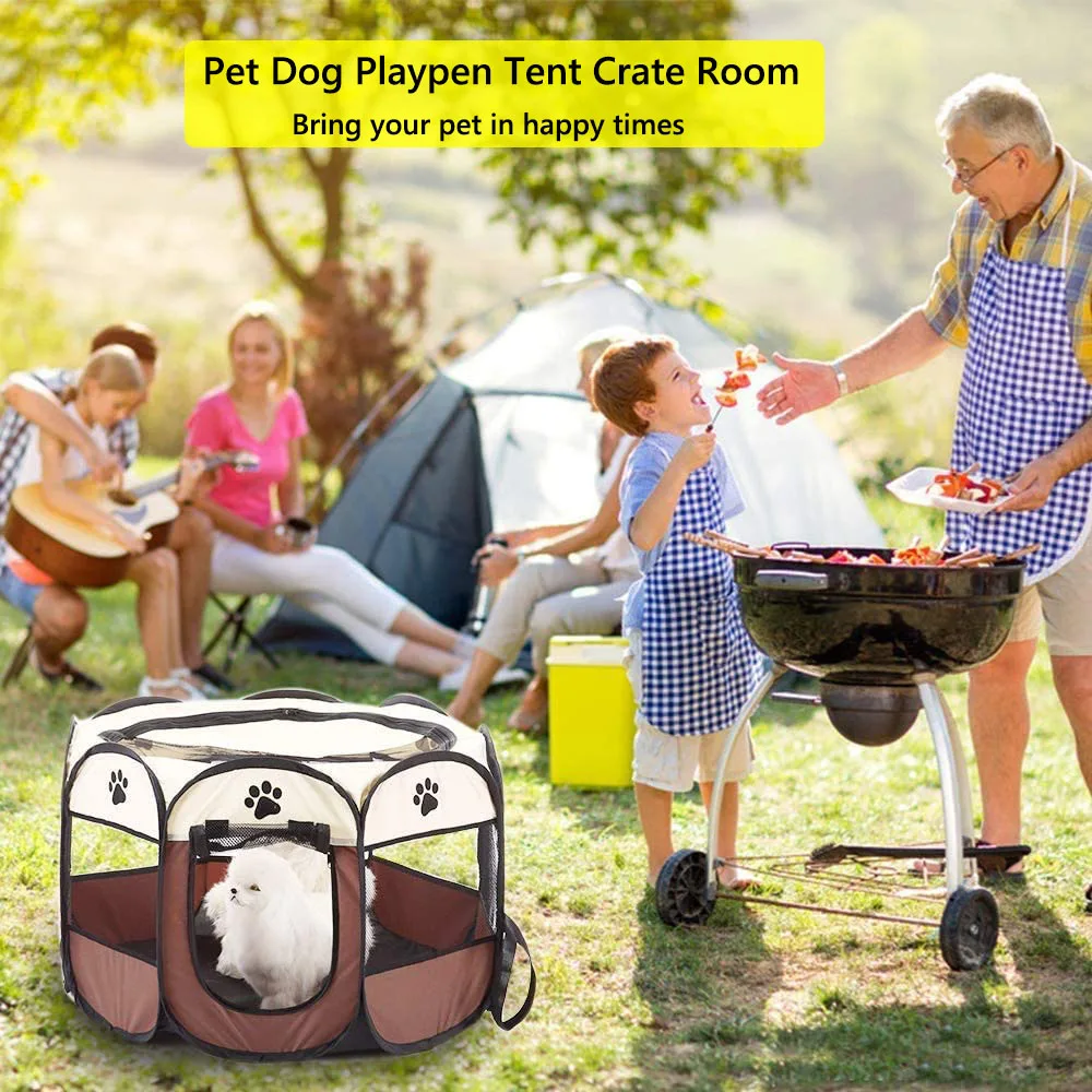 

Pet Cage Delivery Room Portable Outdoor Kennels Fences Pet Tent Houses For Large Small Dogs Foldable Indoor Playpen Puppy Cats