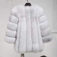autumn winter women casual loose jacket with fur trim hood plus size short faux fur jacket furry soft overcoat