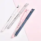 Гелевая ручка со стираемыми синими чернилами, 0,35 мм, мультипликационная гелевая ручка, 4 шт., мультипликационная гелевая ручка