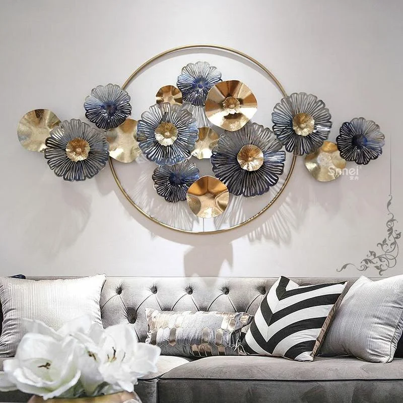 

Новый светящийся настенный кулон в китайском стиле для гостиной, необычное трехмерное металлическое украшение для стены