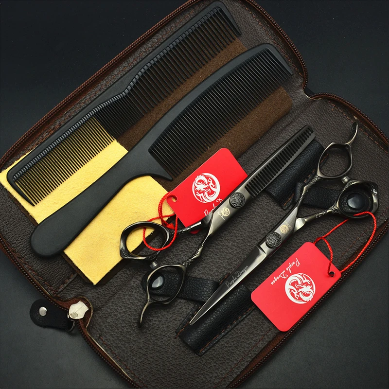 6 дюймов профессиональные ножницы для волос 1 шт./4 шт. режущий филировочный набор