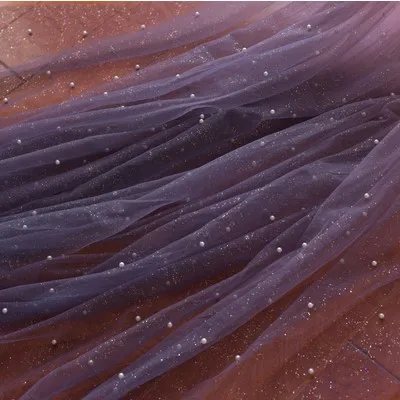 beading purple Светильник, синий, черный и фиолетовый градиент, звездная пряжа, Золотая пудра, напыление блесток, сетчатая ткань - Цвет: beading purple