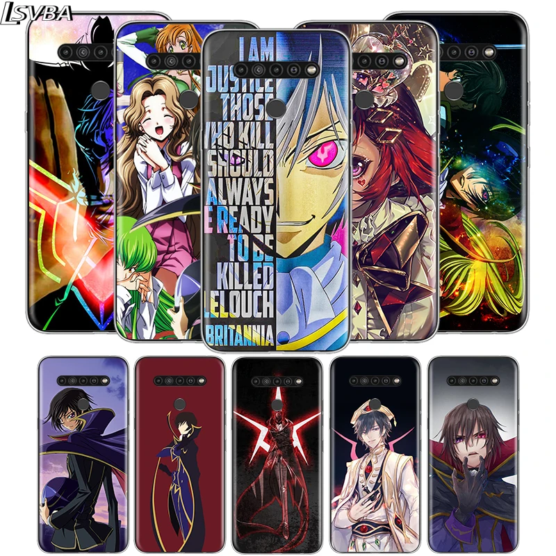 

Cartoon Code Geass Lelouch For LG V60 V50S V50 G8X G8S G8 G7 ThinQ 5G K61 K51S K41S K30 K20 Q60 Q9 Soft Phone Case