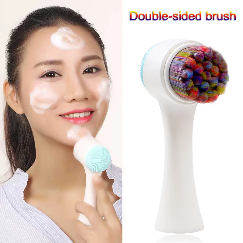 Двухсторонний силиконовый мягкий инструмент для ухода за кожей TK ing|Устройства