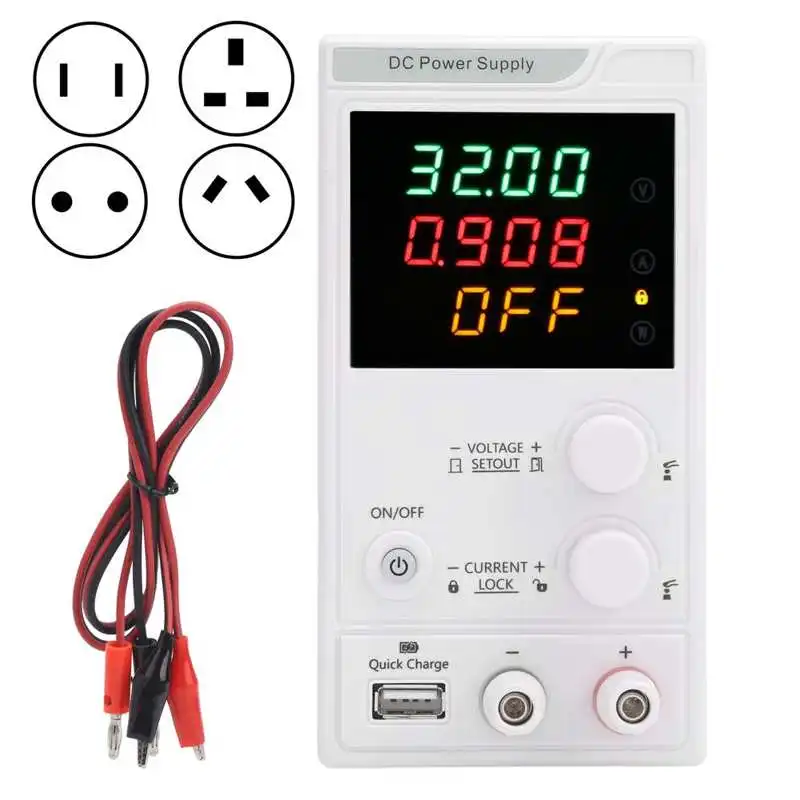 DC Регулируемый Питание 30V/5A Напряжение регулирования стабилизатор светодиодный