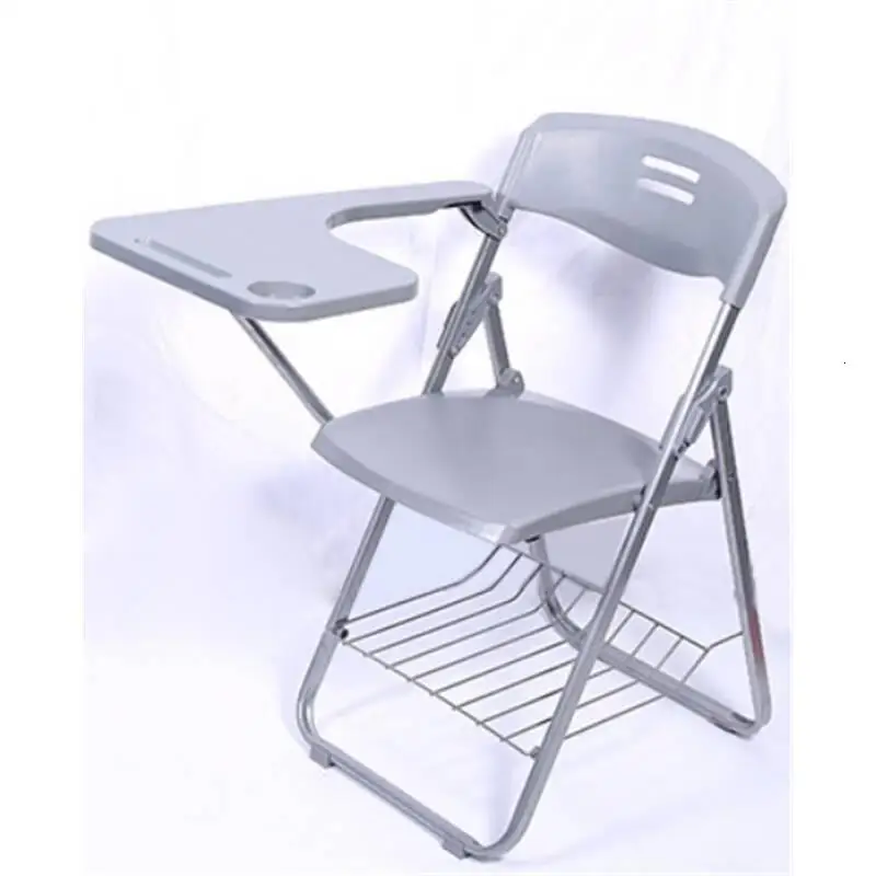 Foldable Conferencia Pegable Metal Bureau Meuble Etudiante Para Kursi Staf De Office Silla Oficina Folding Chair With Board |