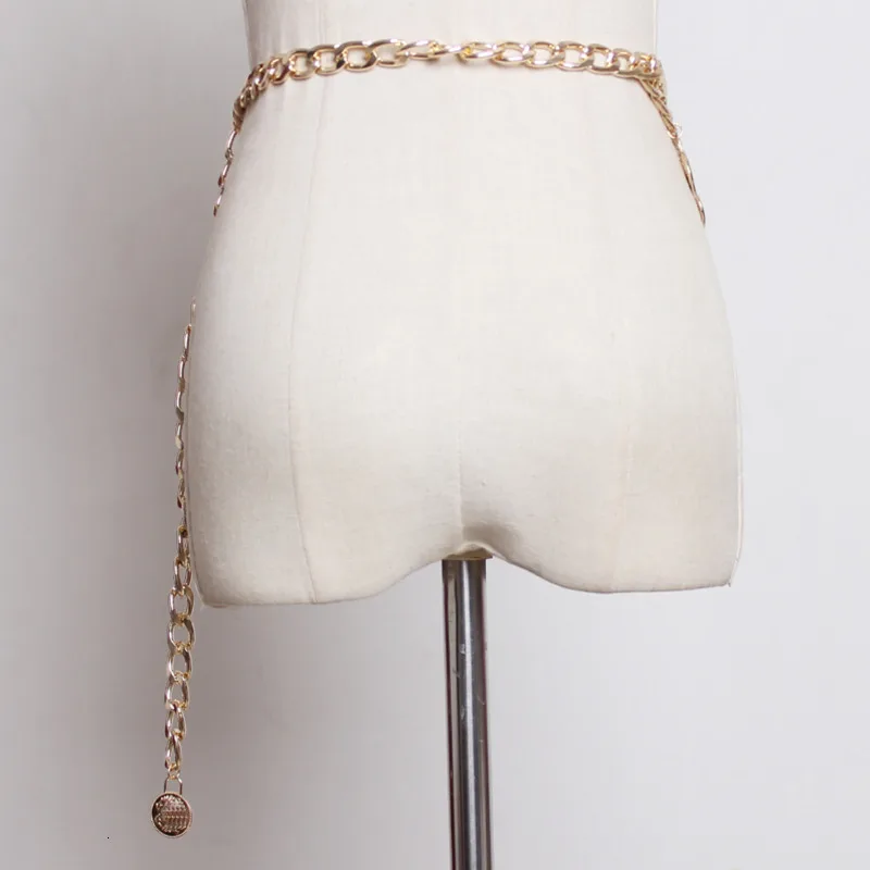 WKOUD EAM Overstate Сексуальная винтажная монета с кисточками цепочка для живота женские