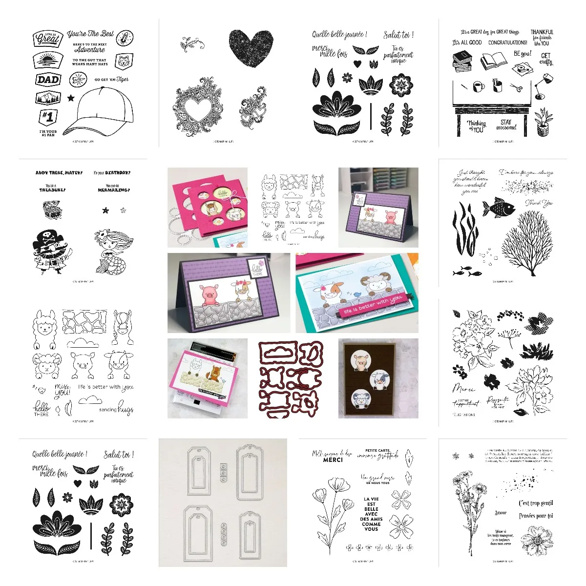 

New 2021 Garden and Animal and Daily Cover New Metal Cutting Dies and Stamps Scrapbook Diary Decoration Stencil Embossing