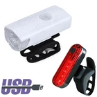 Велосипедный фонарь, светодиодный передний и задний фонарь для горного велосипеда, зарядка через USB