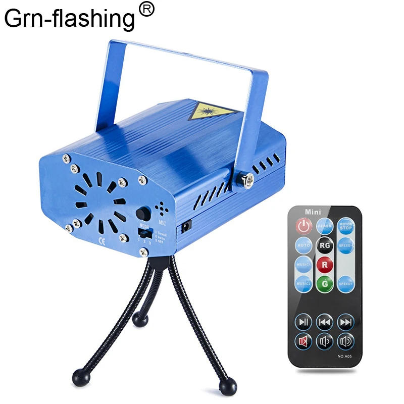Светодиодные огни лазерных проектор этап звуковой активации Авто мигающие