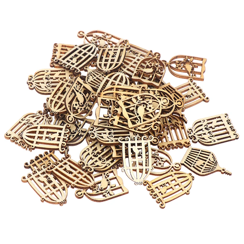 50 шт. детские деревянные клетки для птиц|Поделки из дерева| |