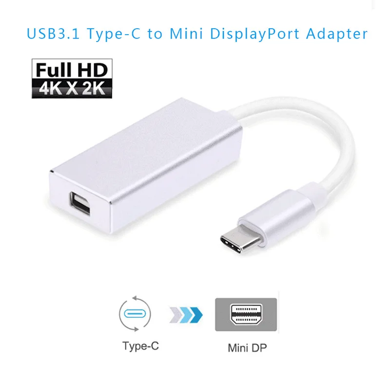 Mosible USB C концентратор для мини адаптера порта дисплея sup порт 4K HD штекер гнездо