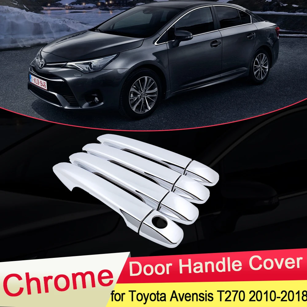Для Toyota Avensis T270 2010 2011 2012 2013 2014 2015 2016 2017 2018 хромированная Дверная ручка Крышка улов