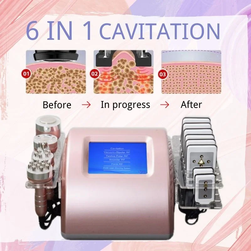 

Cavitation Lipo Laser Fat Reduce Skin Tightening Machines Body Slimming Ultrasonic 40K Vacuum Equipment