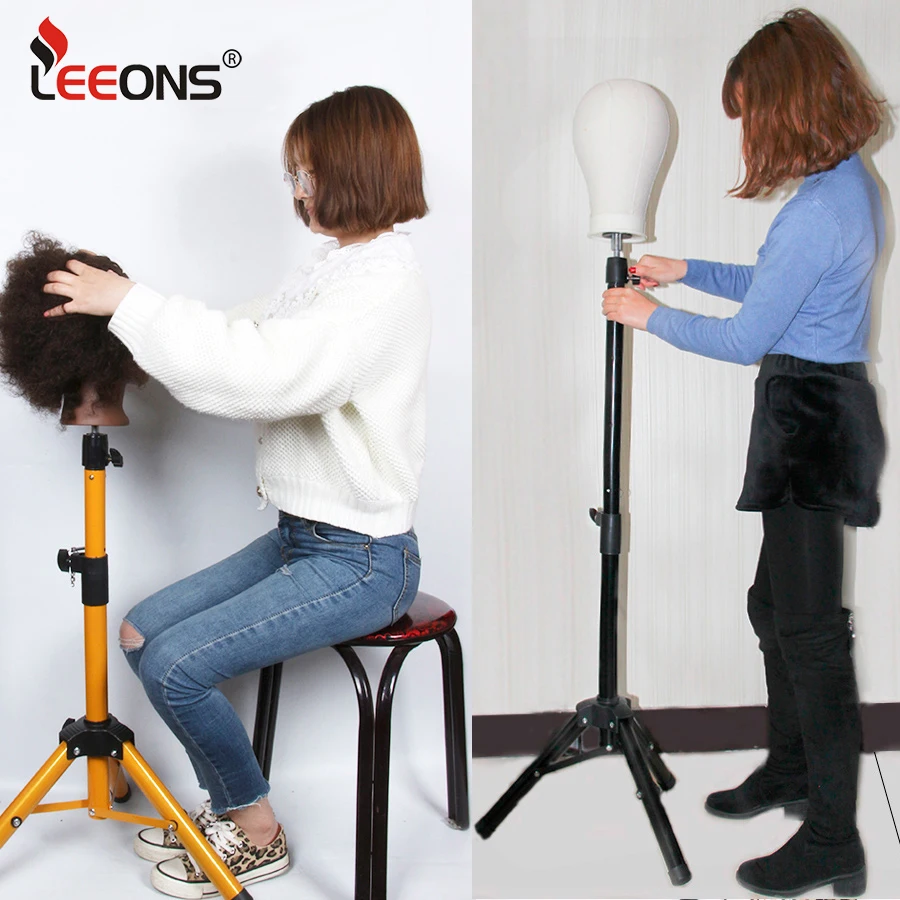 

Leeons Cheap Tripod Wig Stand For Mannequin Training Head Holder Tripod Wig Stand Adjustable Mannequin Tripod Stand For Wig Head