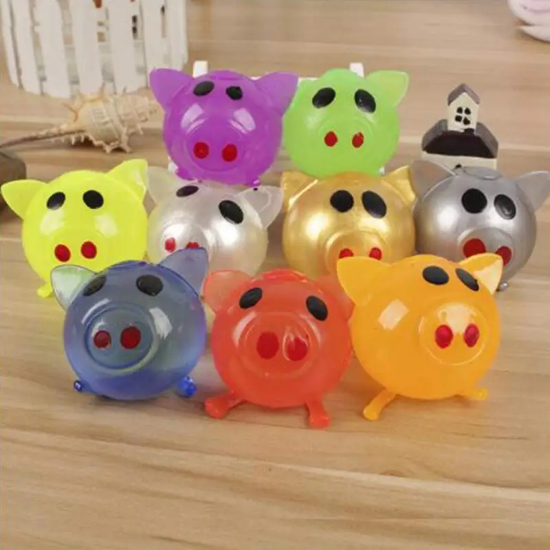 1 шт. украшение для снятия стресса Jello Piggy милая забавная защита от брызг воды