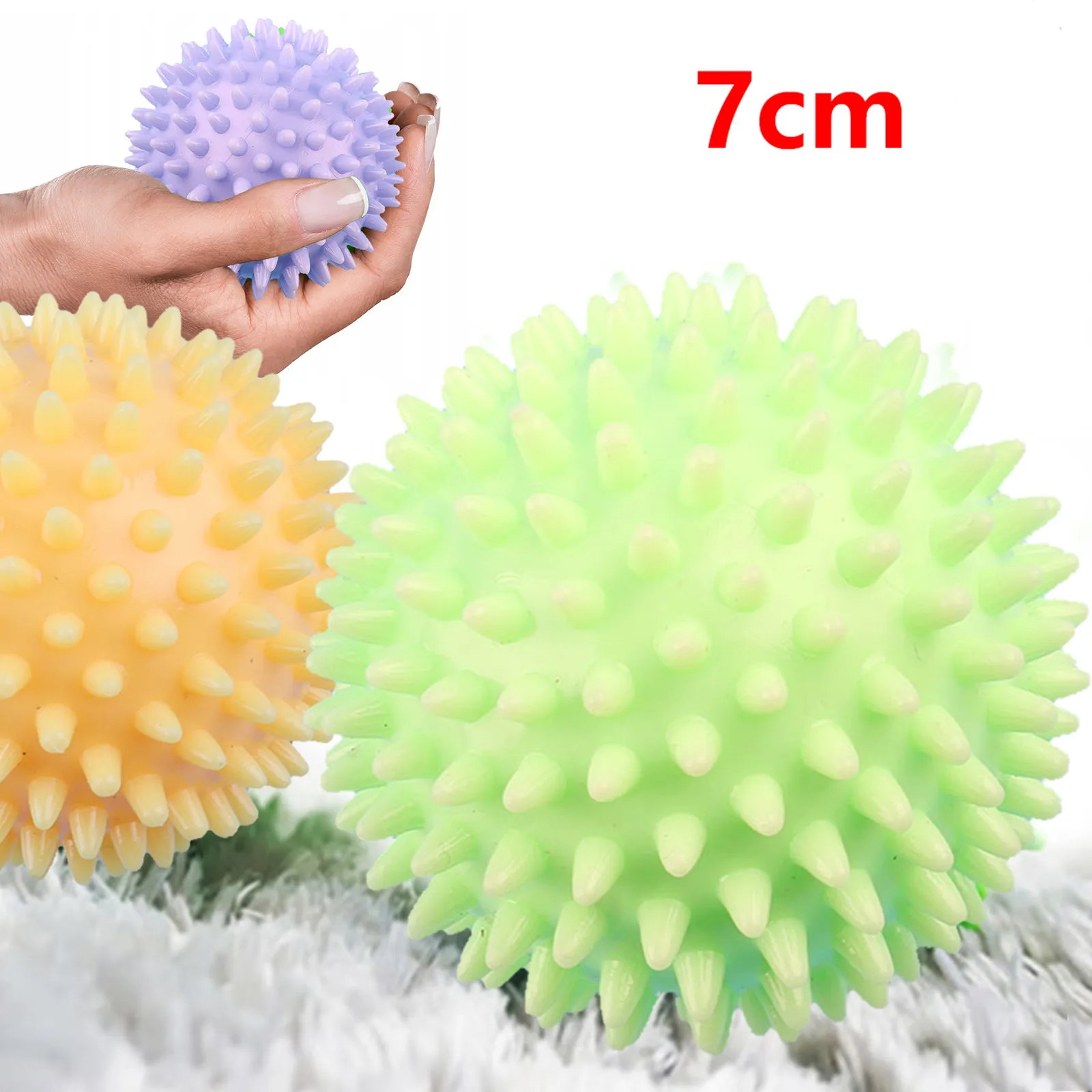 4 шт. светящейся подошвой мышц флеш массаж распаковки укол шар выпускает Давление