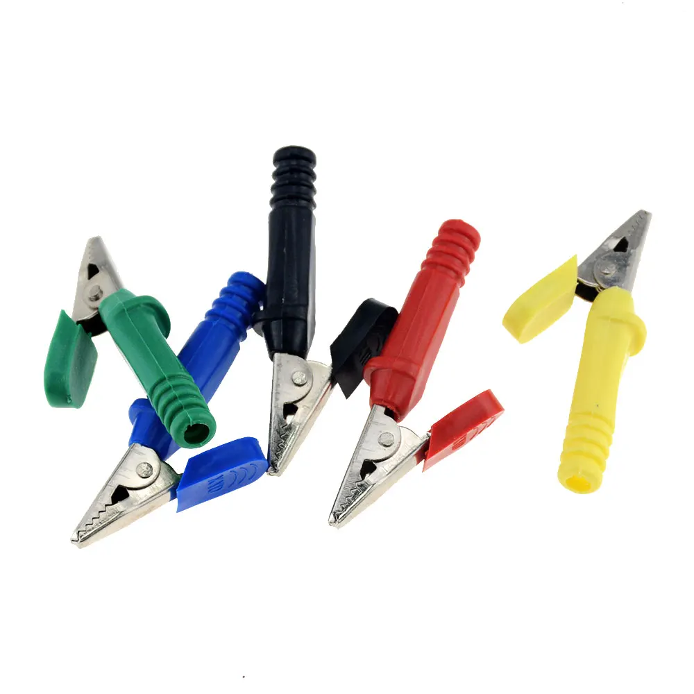 Зажим типа крокодил 5 шт. отверстие 6 мм самосварочный зажим для тестирования