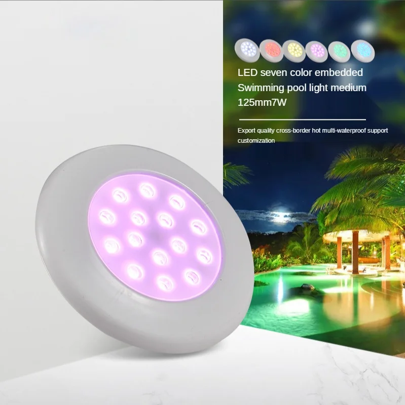 

Светодиодный маленький светильник для бассейна, подводный светильник RGB, красочный светильник для рыбного пруда, массажный светильник для ...