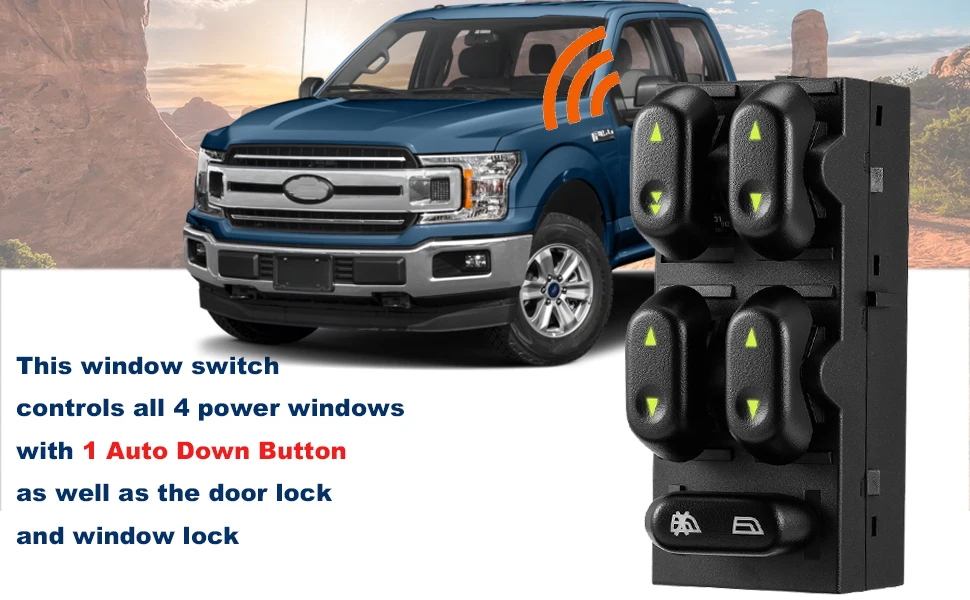Главный переключатель бокового окна водителя для Ford F-150 F150 Crown Victoria Expedition для Lincoln Mark LT 5L1Z14529AA
