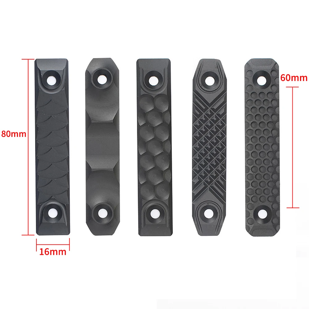 Тактическая накладка на рельсы RS CNC для M-lok и Keymod короткая версия 8 см аксессуары