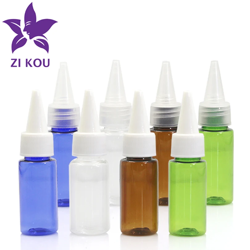 

10pcs/lot 15ml Plastic Nozzle Mouth Lid Lotion Container Long Yorker Cap Free Shipping Refillable Travel Scattered Bottling