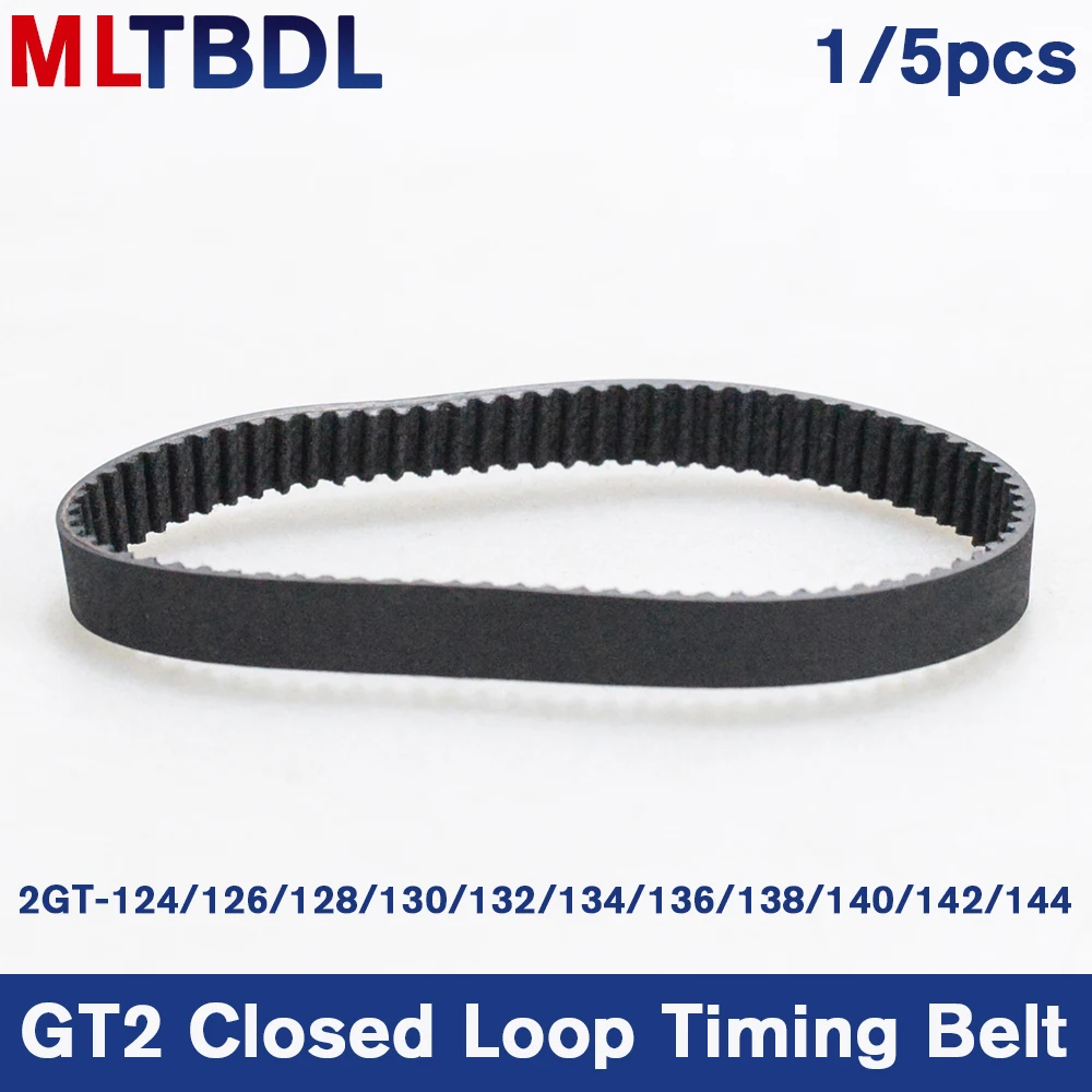 

3D Printers Parts GT2 Closed Loop Timing Belt Rubber 2GT 6mm 124 126 128 130 132 134 136 138 140 142 mm Synchronous Belts Part