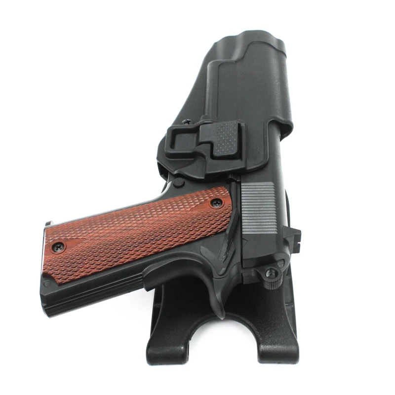 

Tactical Quick Draw CQC Duty Holster with Jacket Slot Belt Loop for Colt 1911 Handguns Left Hand