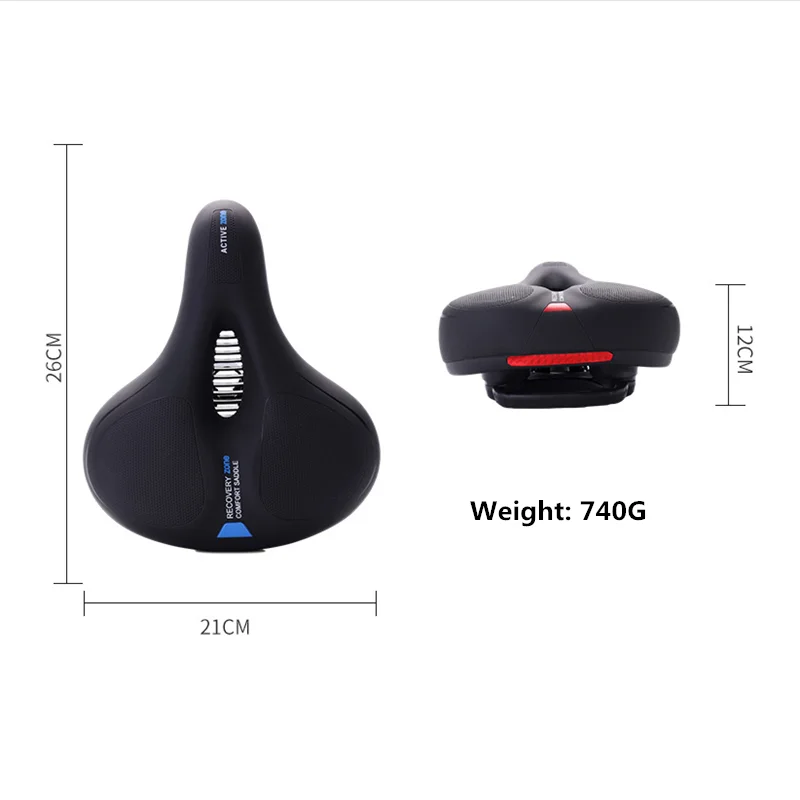 

Bike seats cushion Cycling Saddle Mountain Damping Safety handle reflective cushion Bicycle Accessories Saddle Bicycle seat