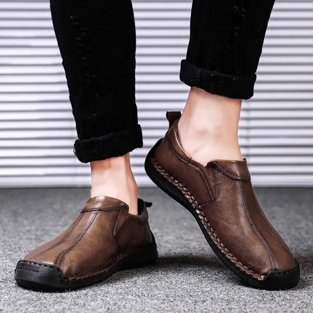 

Handmade Genuine Leather Men Shoes, sping autumn Business fashion Men Casual Shoes, Brand Shoes Men 9.26