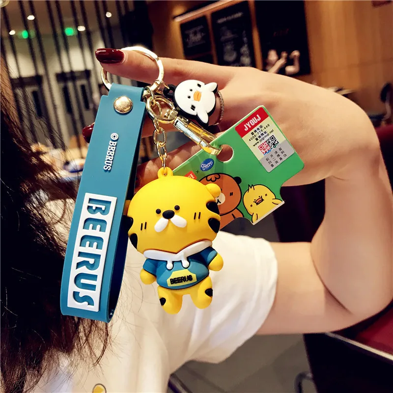 Брелок для ключей с куклой в виде льва модный креативный брелок мультяшным